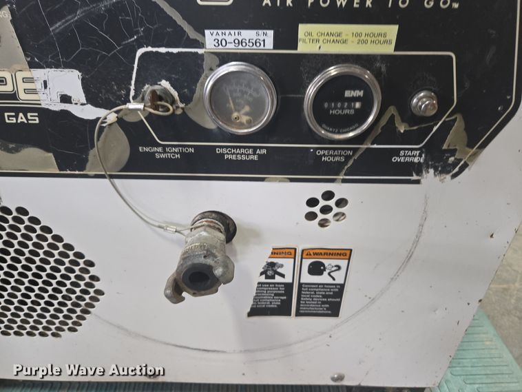 image for item ER5144 2015 Vanair 80 Viper air compressor