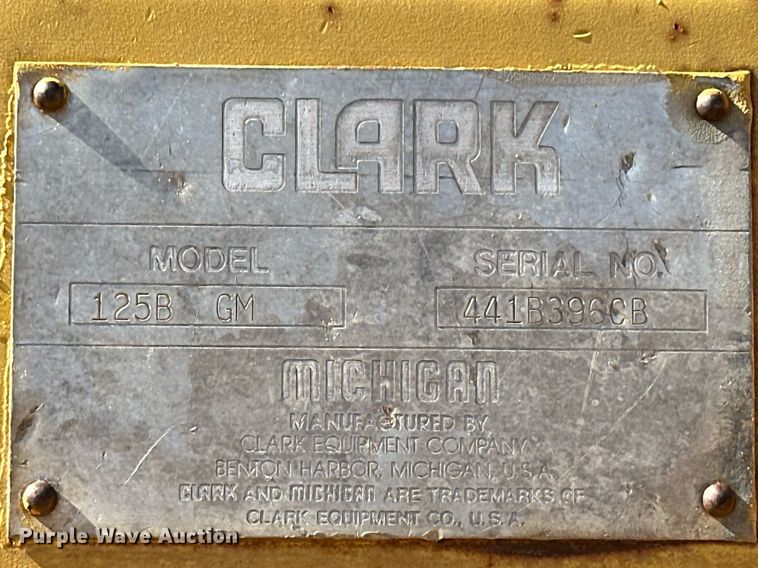 image for item ER8731 Clark 125B wheel loader