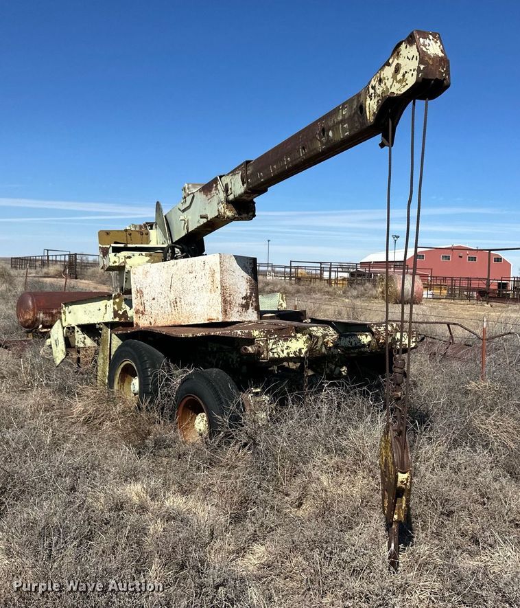 image for item ER8733 Shop built crane trailer