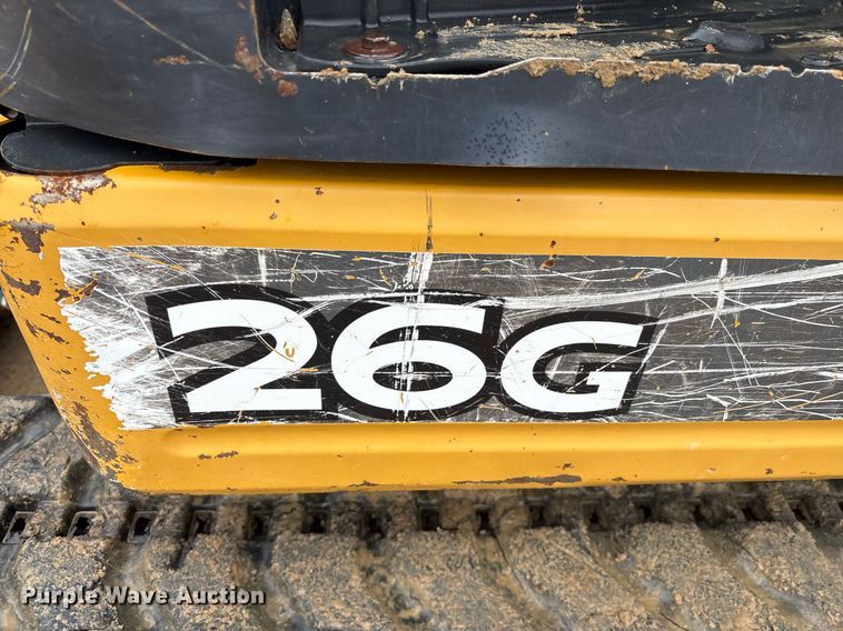 image for item EY9894 2015 John Deere 26G mini excavator