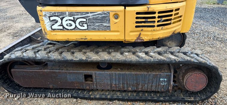 image for item EY9894 2015 John Deere 26G mini excavator