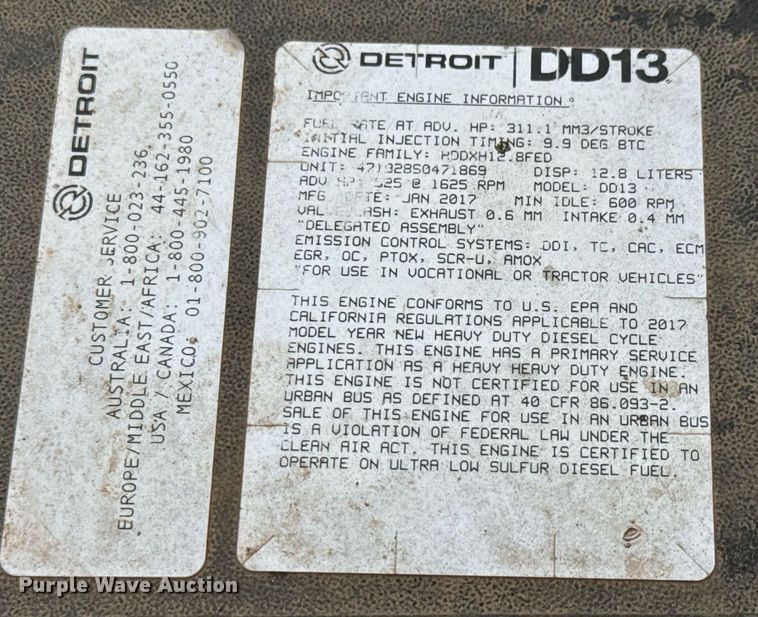 image for item LH9527 2018 Western Star 4700SF dump truck