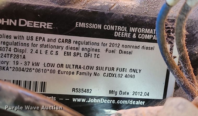 image for item NB9806 2012 Atlas Copco XAS185 air compressor