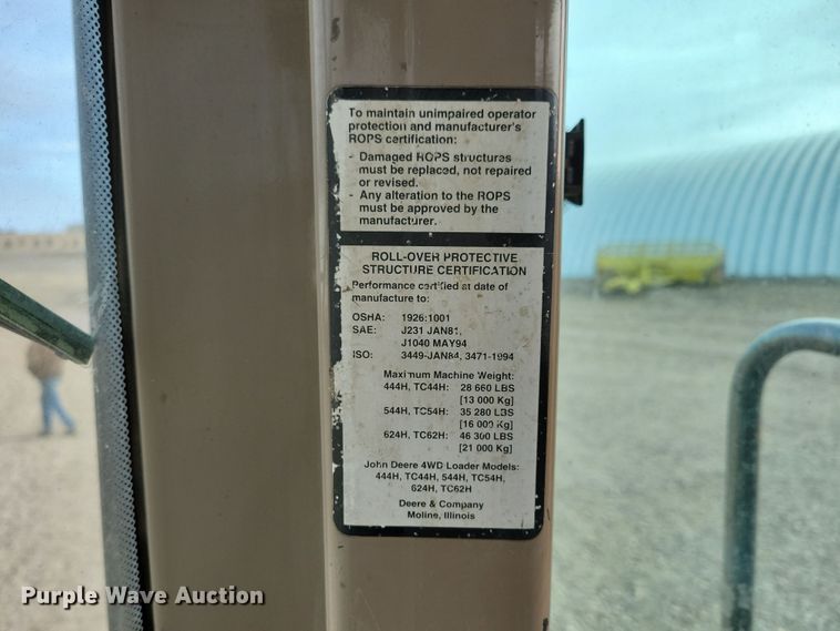 image for item NB9811 1999 John Deere  544H wheel loader