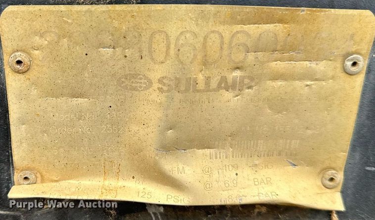 image for item NN9564 Sullair 185 air compressor