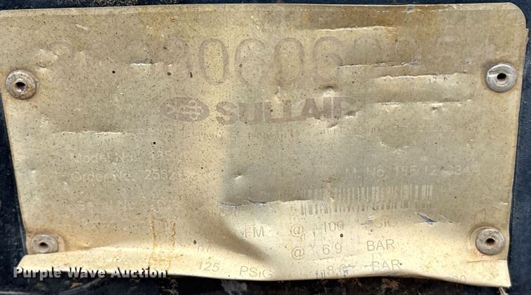 image for item NN9564 Sullair 185 air compressor