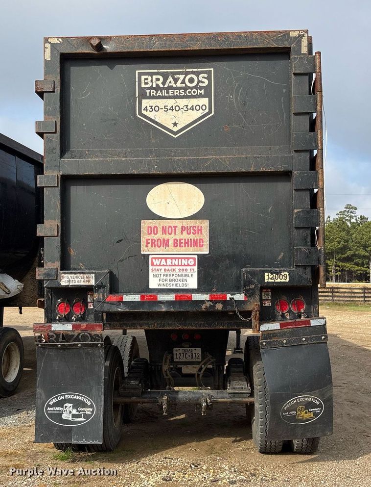 image for item OK9544 2019 Brazos end dump trailer