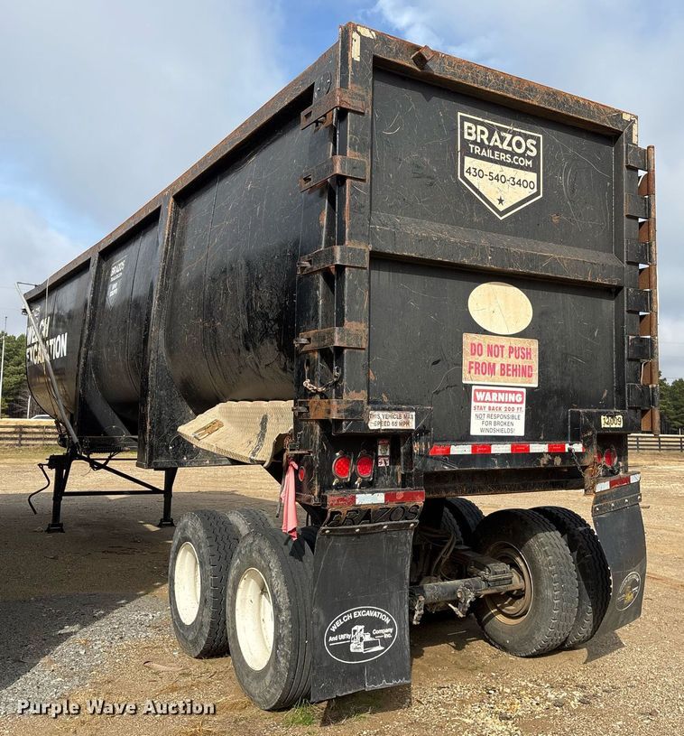 image for item OK9544 2019 Brazos end dump trailer