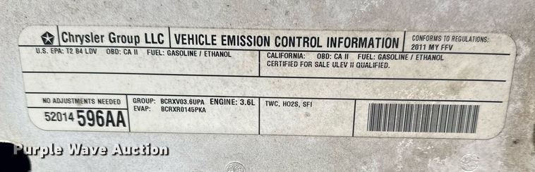 image for item DM5570 2011 Dodge Charger Police 