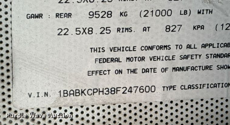 image for item DO0414 2008 Blue Bird All American school bus