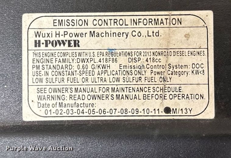 image for item DT0578 Falcon Power 8000ES generator