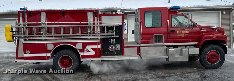 image for item DT0579 1996 GMC Topkick pumper fire truck
