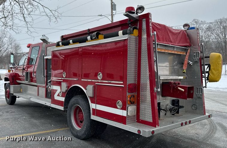 image for item DT0579 1996 GMC Topkick pumper fire truck