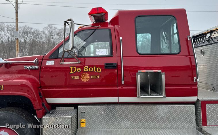 image for item DT0579 1996 GMC Topkick pumper fire truck