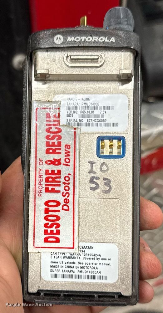 image for item DT0580 (6) Motorola R05.18.01 radios