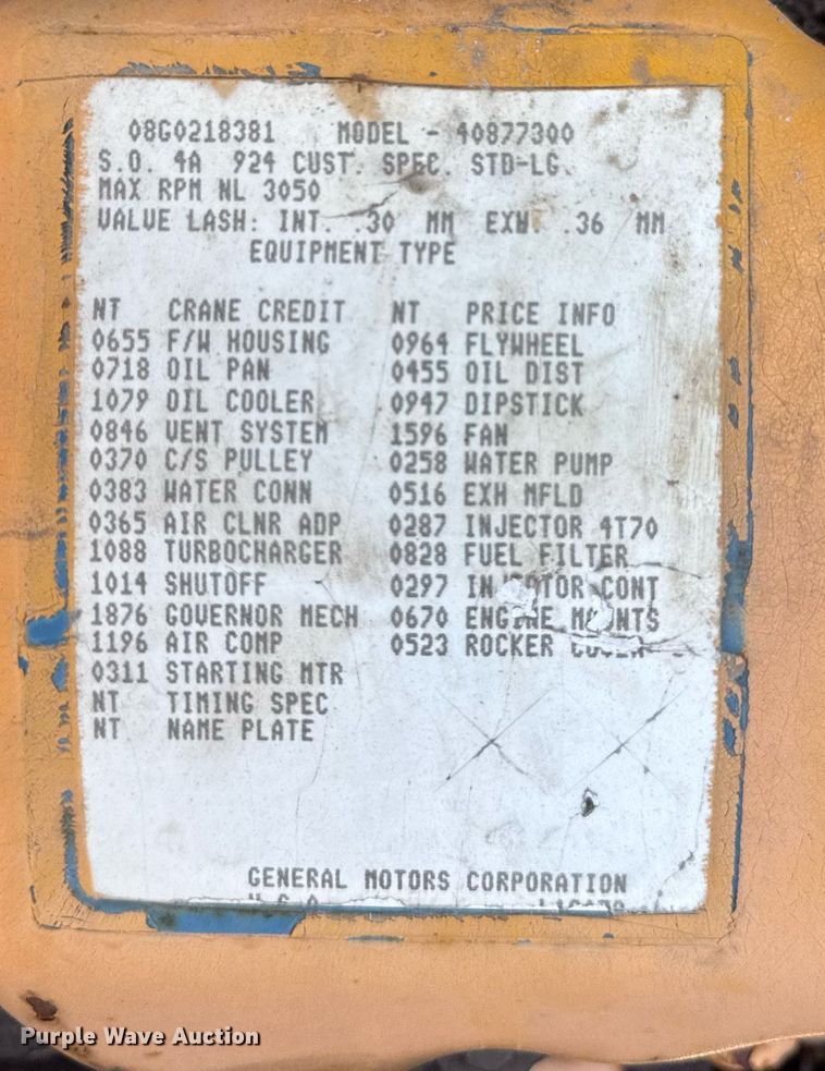 image for item DT0582 1990 Little Giant LG4866 crane