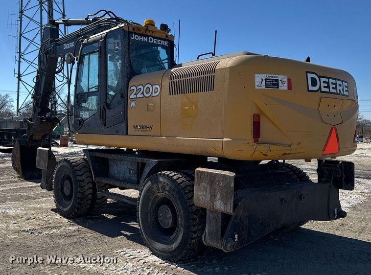 image for item DT0583 2009 John Deere 220D W wheeled excavator