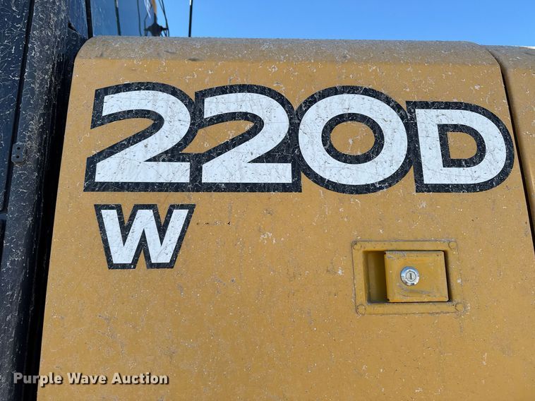 image for item DT0583 2009 John Deere 220D W wheeled excavator