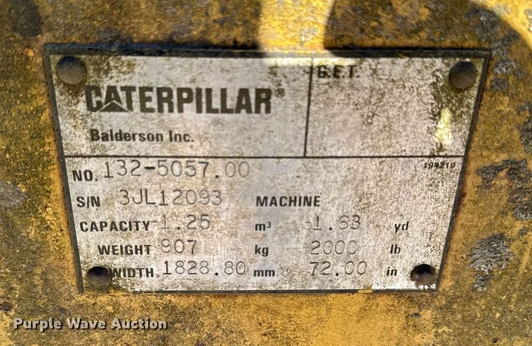 image for item DT0591 Caterpillar 132-5057.00 excavator bucket