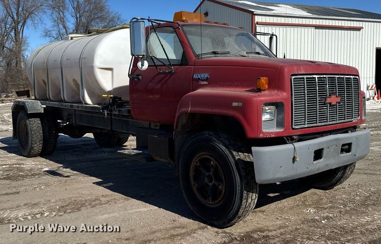 image for item DT0598 1992 Chevrolet Kodiak flatbed truck