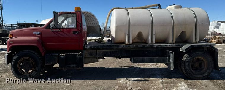 image for item DT0598 1992 Chevrolet Kodiak flatbed truck