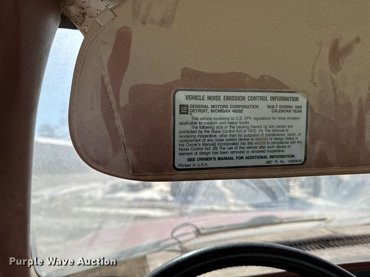 image for item DT0598 1992 Chevrolet Kodiak flatbed truck