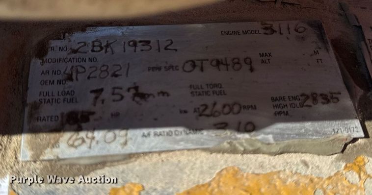 image for item DT0598 1992 Chevrolet Kodiak flatbed truck