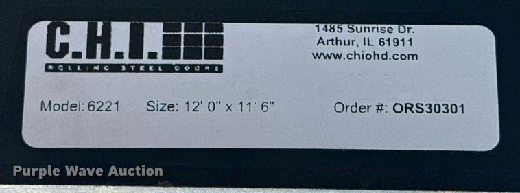 image for item EG8032 (2) CHI Rolling Steel garage doors