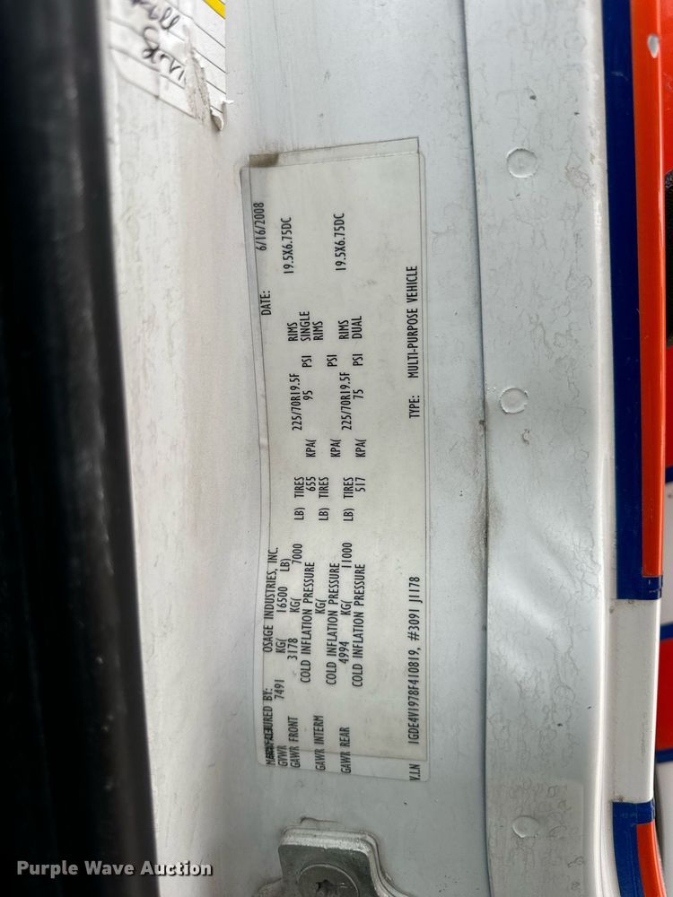 image for item EN5133 2008 GMC C4500 ambulance