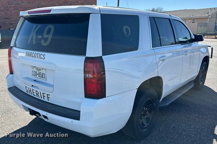 image for item ER8771 2019 Chevrolet Tahoe Police SUV