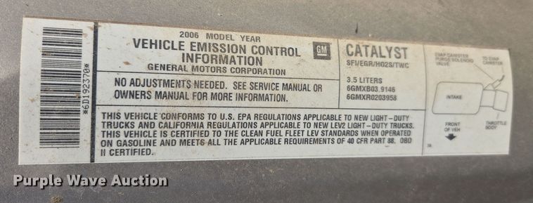 image for item ER8775 2006 Chevrolet Uplander LS van