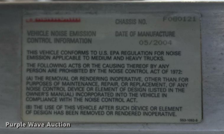 image for item EY9941 2005 Kenworth T300 dump truck