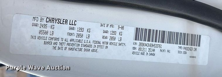 image for item EY9968 2009 Dodge Charger 