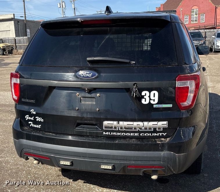 image for item EY9970 2016 Ford Explorer Police Interceptor SUV