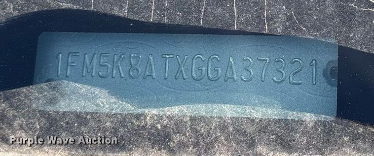 image for item EY9970 2016 Ford Explorer Police Interceptor SUV