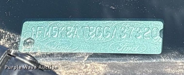 image for item EY9971 2016 Ford Explorer Police Interceptor SUV