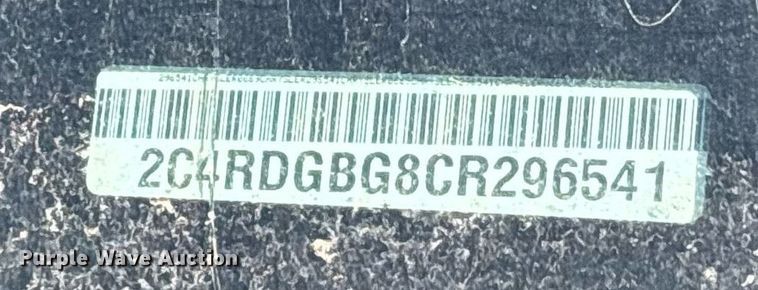 image for item EY9972 2012 Dodge Grand Caravan van