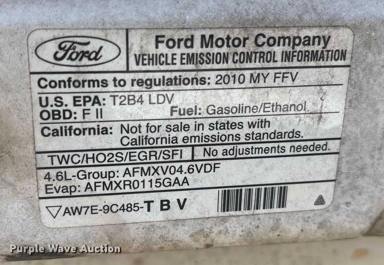 image for item EY9975 2010 Ford Crown Victoria Police Interceptor 