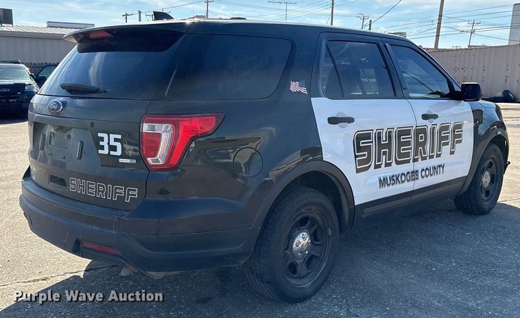 image for item EY9977 2018 Ford Explorer Police Interceptor SUV