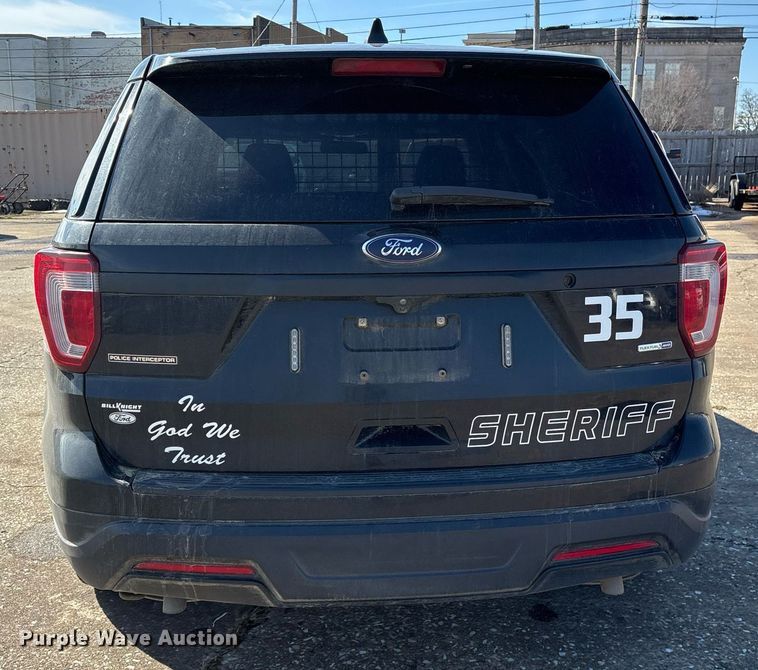 image for item EY9977 2018 Ford Explorer Police Interceptor SUV