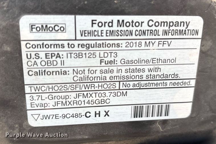 image for item EY9977 2018 Ford Explorer Police Interceptor SUV