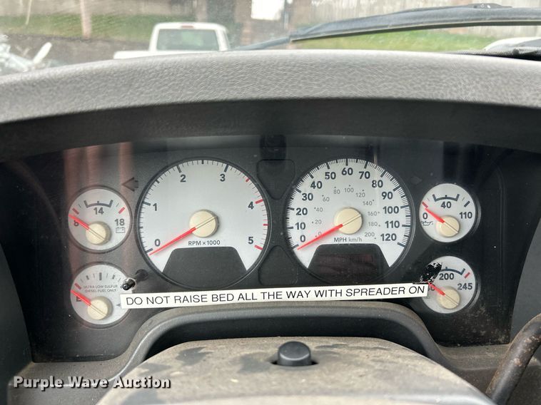 image for item NJ9592 2009 Dodge Ram 5500 Heavy Duty dump truck