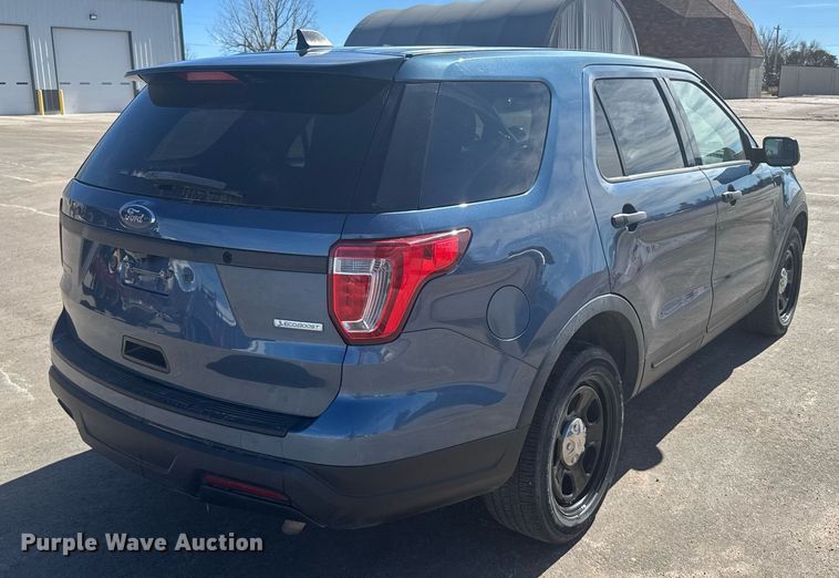 image for item NN9598 2018 Ford Explorer Police Interceptor SUV
