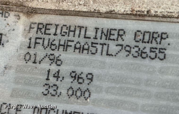 image for item DO0384 1996 Freightliner FL70 feed mixer truck