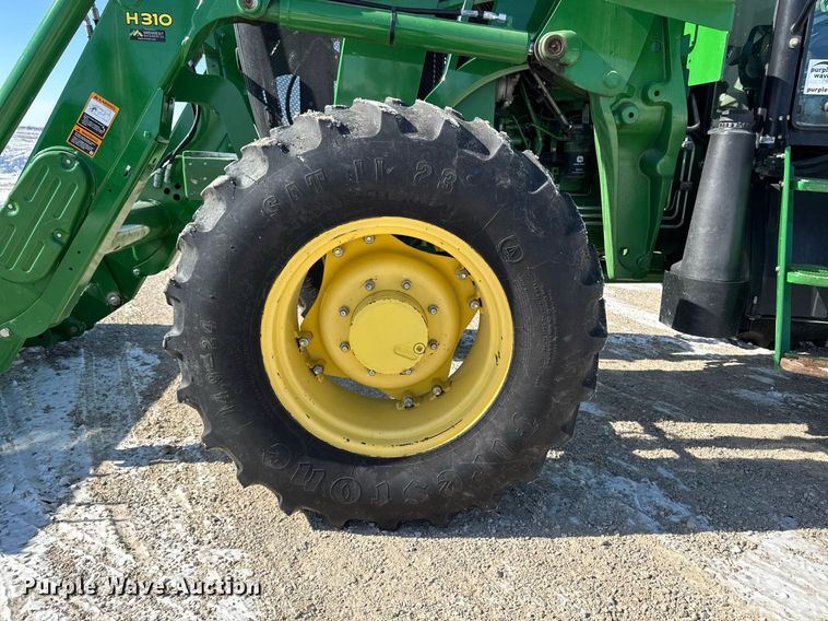 image for item DT0576 2013 John Deere 6140D MFWD tractor