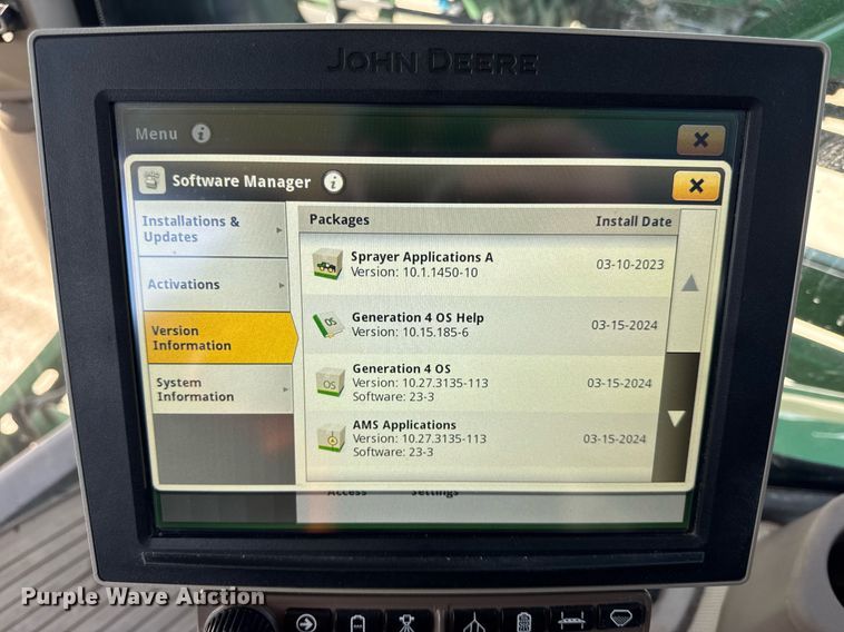 image for item DU3316 2017 John Deere R4045 sprayer