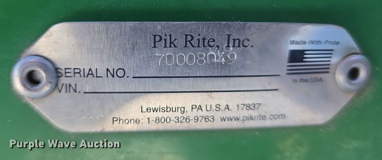 image for item DW3148 Pik Rite 790 Hydra-Ram manure spreader