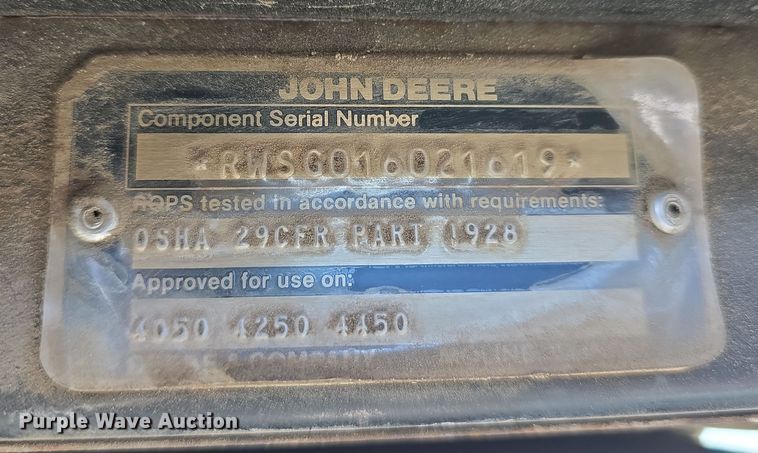 image for item DW3151 1984 John Deere 4450 tractor