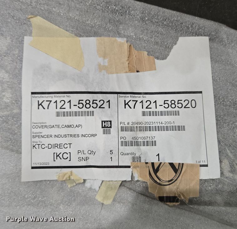 image for item DW8535 Kubota utility vehicle parts