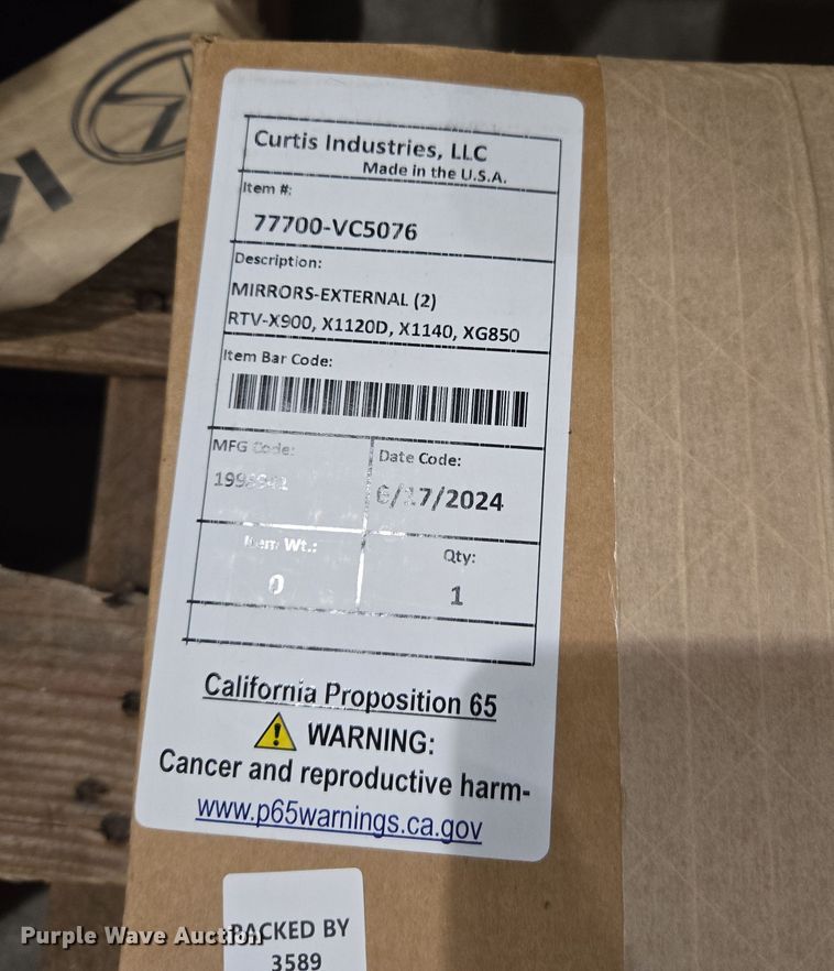 image for item DW8535 Kubota utility vehicle parts